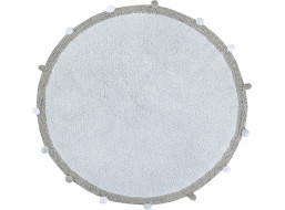 Ručne tkaný kusový koberec Bubbly Soft Blue