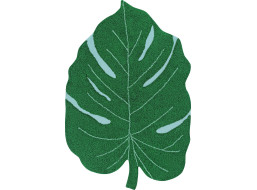 Ručne tkaný kusový koberec Monstera Leaf
