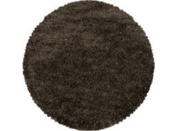 Kusový koberec Fluffy Shaggy 3500 brown circle