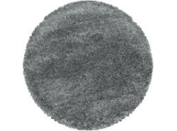 Kusový koberec Fluffy Shaggy 3500 light grey circle