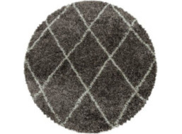 Kusový koberec Alvor Shaggy 3401 taupe circle