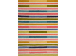 Ručne všívaný kusový koberec Illusion Piano Pink/Multi