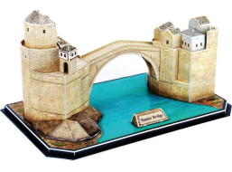 EDUCATOR 3D puzzle Oblúkový most v Mostare, Bosne a Hercegovine 64 dielikov