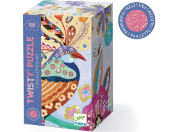 DJECO Trblietavé puzzle Iskrivý vták 50 dielikov