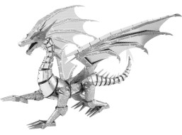 METAL EARTH 3D puzzle Strieborný drak (ICONX)