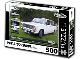 RETRO-AUTA Puzzle č. 5 VAZ 2102 Combi (1985) 500 dielikov