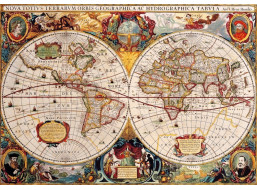 BLUEBIRD Puzzle Antická mapa sveta 1000 dielikov