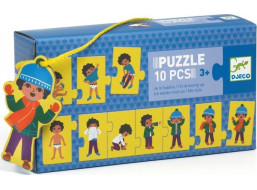 DJECO Puzzle Obliekanie 10 dielikov