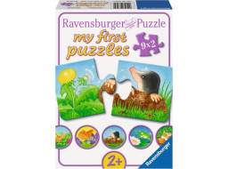 RAVENSBURGER Moje prvé puzzle Zvieratká v záhradke 9x2 dieliky