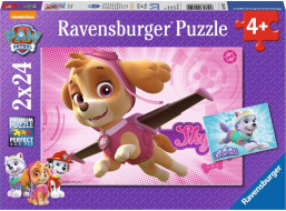 RAVENSBURGER Puzzle Tlapková patrola: Skye a Everest 2x24 dielikov