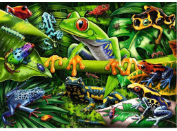 RAVENSBURGER Puzzle Úžasní obojživelníky 35 dielikov