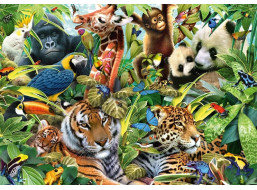 SCHMIDT Puzzle Pestré kráľovstvo zvierat 1500 dielikov