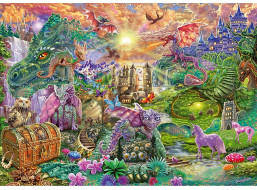 SCHMIDT Puzzle Začarované dračie kráľovstvo 1000 dielikov
