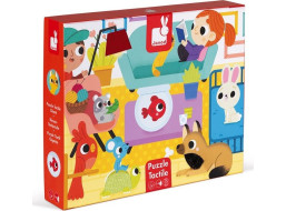 JANOD Hmatové puzzle Domáci miláčikovia 20 dielikov
