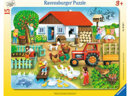 RAVENSBURGER Vkladačka Dedina - čo kam patrí? 15 dielikov