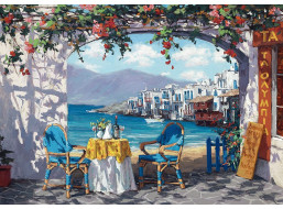 SCHMIDT Puzzle Stretnutie v Mykonos 1000 dielikov