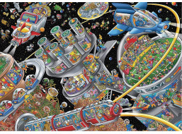 SCHMIDT Puzzle Vesmírna kolónia 1000 dielikov