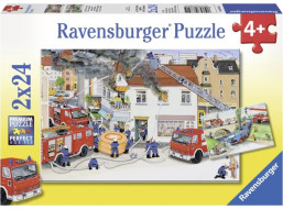 RAVENSBURGER Puzzle S hasičským zborom 2x24 dielikov