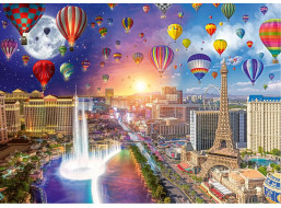 SCHMIDT Puzzle Deň a noc: Las Vegas 1000 dielikov