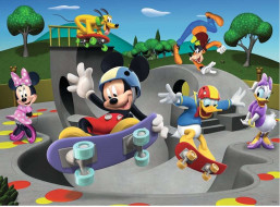 RAVENSBURGER Puzzle Mickey & Minnie: V skate parku XXL 100 dielikov