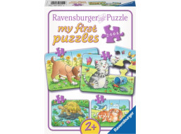 RAVENSBURGER Moje prvé puzzle Zvieratá 4v1 (2,4,6,8 dielikov)