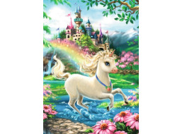 RAVENSBURGER Puzzle Zámok jednorožca 35 dielikov