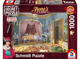 SCHMIDT Secret puzzle June&#39;s Journey: Spálňa slečny June 1000 dielikov