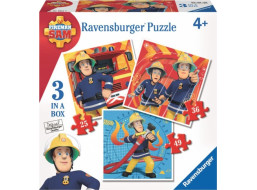 RAVENSBURGER Puzzle Požiarnik Sam 3v1 (25,36,49 dielikov)