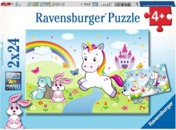 RAVENSBURGER Puzzle Rozprávkový jednorožec 2x24 dielikov
