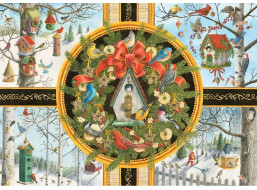 RAVENSBURGER Puzzle Vianočné spevavé vtáctvo XXL 500 dielikov