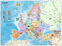 RAVENSBURGER Puzzle Mapa Európy XXL (francúzsky) 200 dielikov