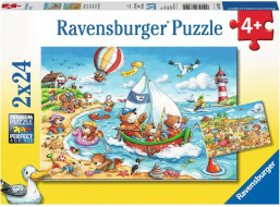 RAVENSBURGER Puzzle Prázdniny pri mori 2x24 dielikov