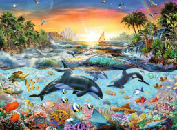RAVENSBURGER Puzzle Veľrybí zátoka XXL 200 dielikov