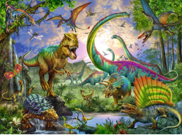 RAVENSBURGER Puzzle V ríši obrov XXL 200 dielikov