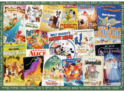 RAVENSBURGER Puzzle Filmové plagáty Disney 1000 dielikov