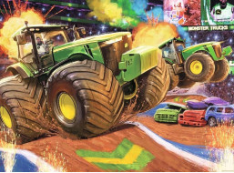 RAVENSBURGER Puzzle John Deer: Veľké kolesá XXL 100 dielikov
