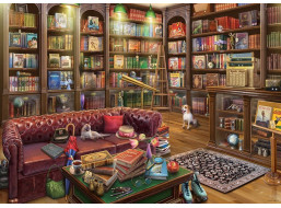RAVENSBURGER Puzzle Knižnica 1000 dielikov