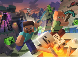 RAVENSBURGER Puzzle Minecraft: Monštrá z Minecraftu XXL 100 dielikov