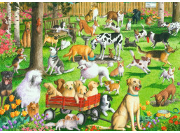 RAVENSBURGER Puzzle Psí park XXL 500 dielikov