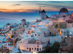 RAVENSBURGER Puzzle Večer v Santorini 1000 dielikov