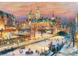 RAVENSBURGER Puzzle Zimný festival v Ottawe 1000 dielikov