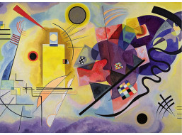 RAVENSBURGER Puzzle Art Collection: Žltá, červená, modrá 1000 dielikov