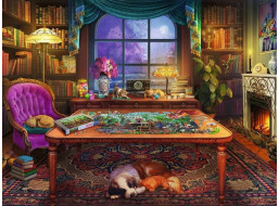 RAVENSBURGER Puzzle Útulné miesta: Na skladanie puzzle XL 750 dielikov