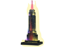 RAVENSBURGER Svietiace 3D puzzle Nočná edícia Empire State Building 216 dielikov