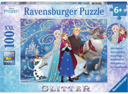 RAVENSBURGER Trblietavé puzzle Ľadové kráľovstvo XXL 100 dielikov