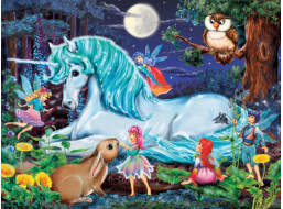 RAVENSBURGER Puzzle V kúzelnom lese XXL 100 dielikov