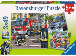 RAVENSBURGER Puzzle Záchranári 3x49 dielikov
