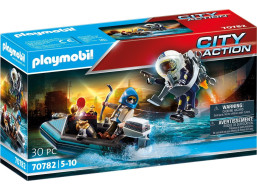 PLAYMOBIL® City Action 70782 Policajný Jetpack: Zatknutie zlodeja umenia