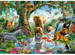 RAVENSBURGER Puzzle Dobrodružstvo v džungli 1000 dielikov