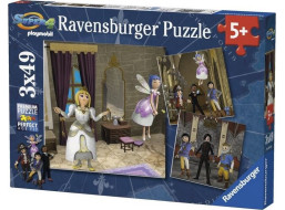 RAVENSBURGER Puzzle Playmobil Kráľovská svadba 3x49 dielikov